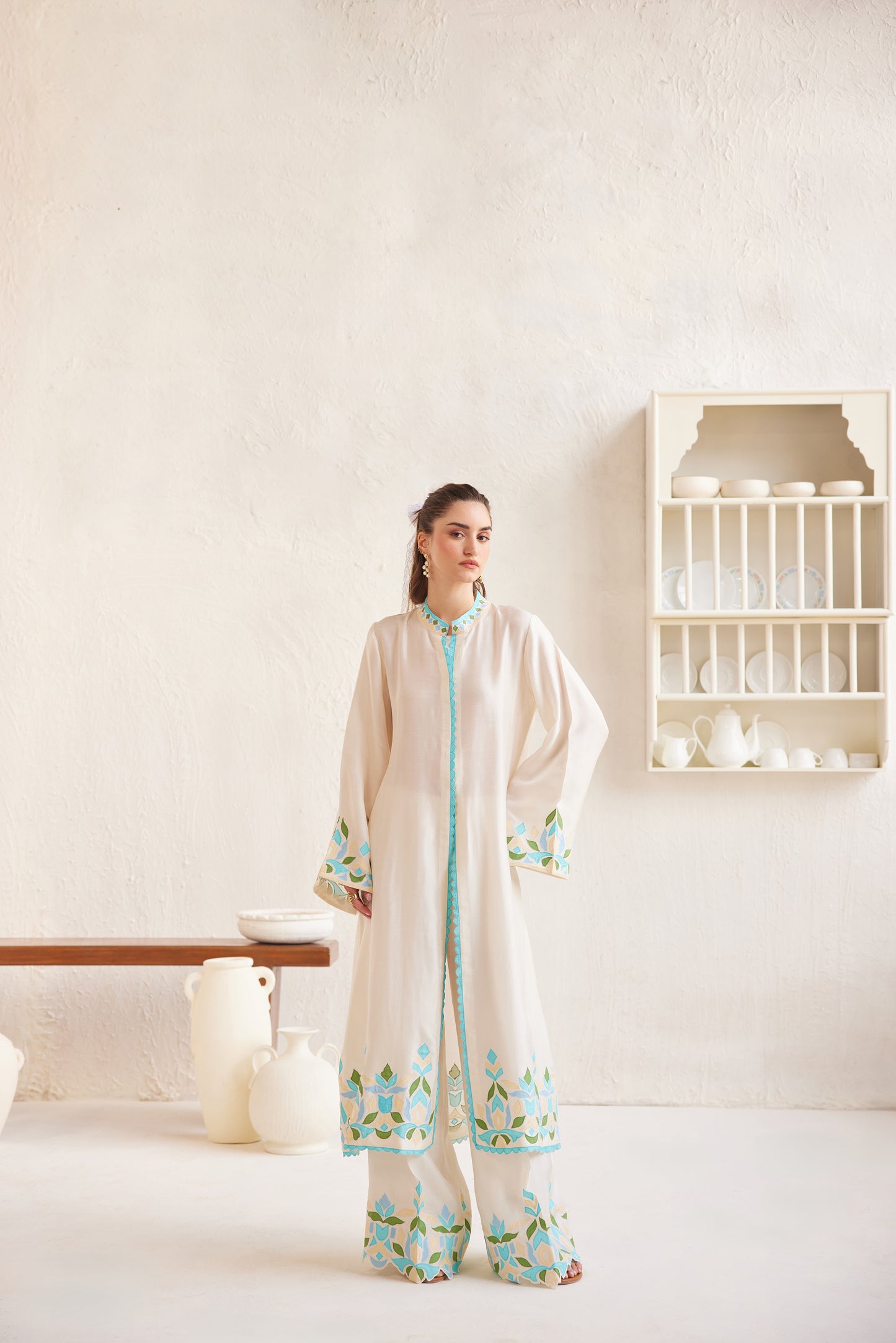 Zavia Jacket Kurta Set