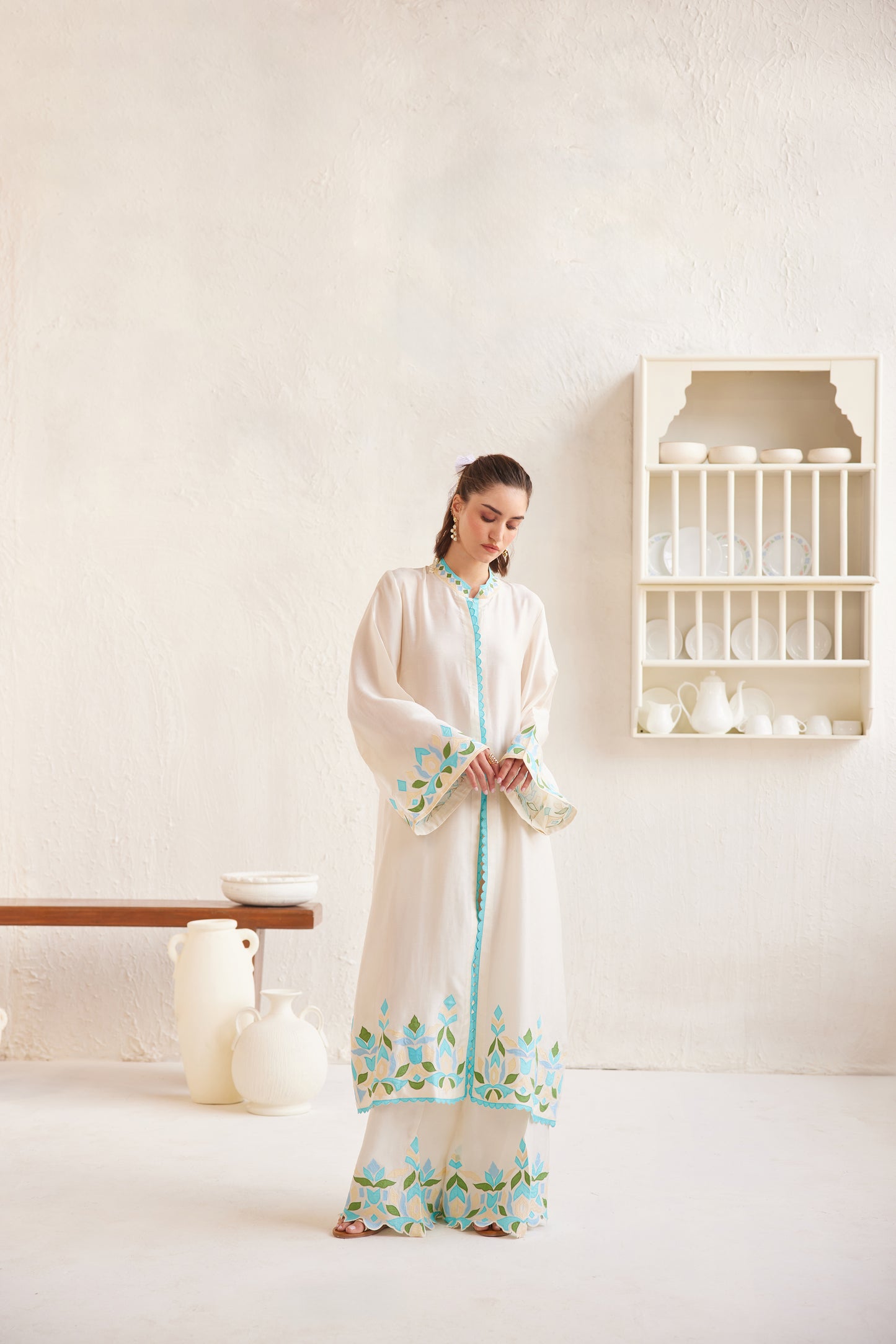Zavia Jacket Kurta Set